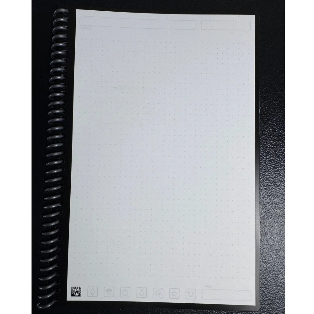 Rocketbook Core Smart Reusable Notebook Bundle Black 6x8.8 Pens Station